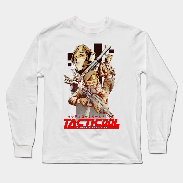 Tacticool Girlfriend Long Sleeve T-Shirt by blackdrawsstuff